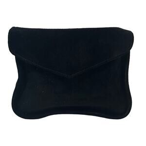 Kathrine Baumann Beverly Hills Black Suede Pouch Bag For Minaudiere Cover